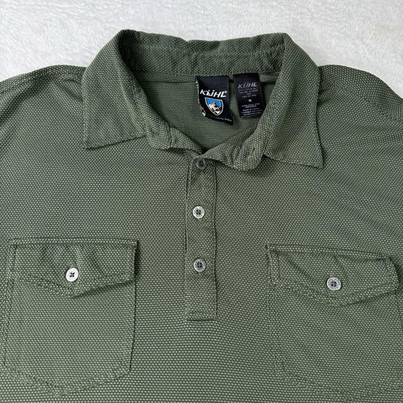 Kuhl Other - KUHL Engineered Performance Polo Shirt Mens Medium Wicking Forest Green Stretch